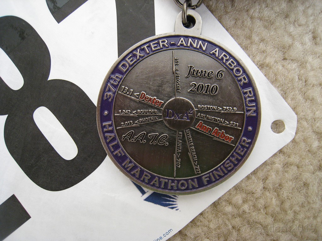 Dexter Ann Arbor 2010 640.jpg - The finishers medal.